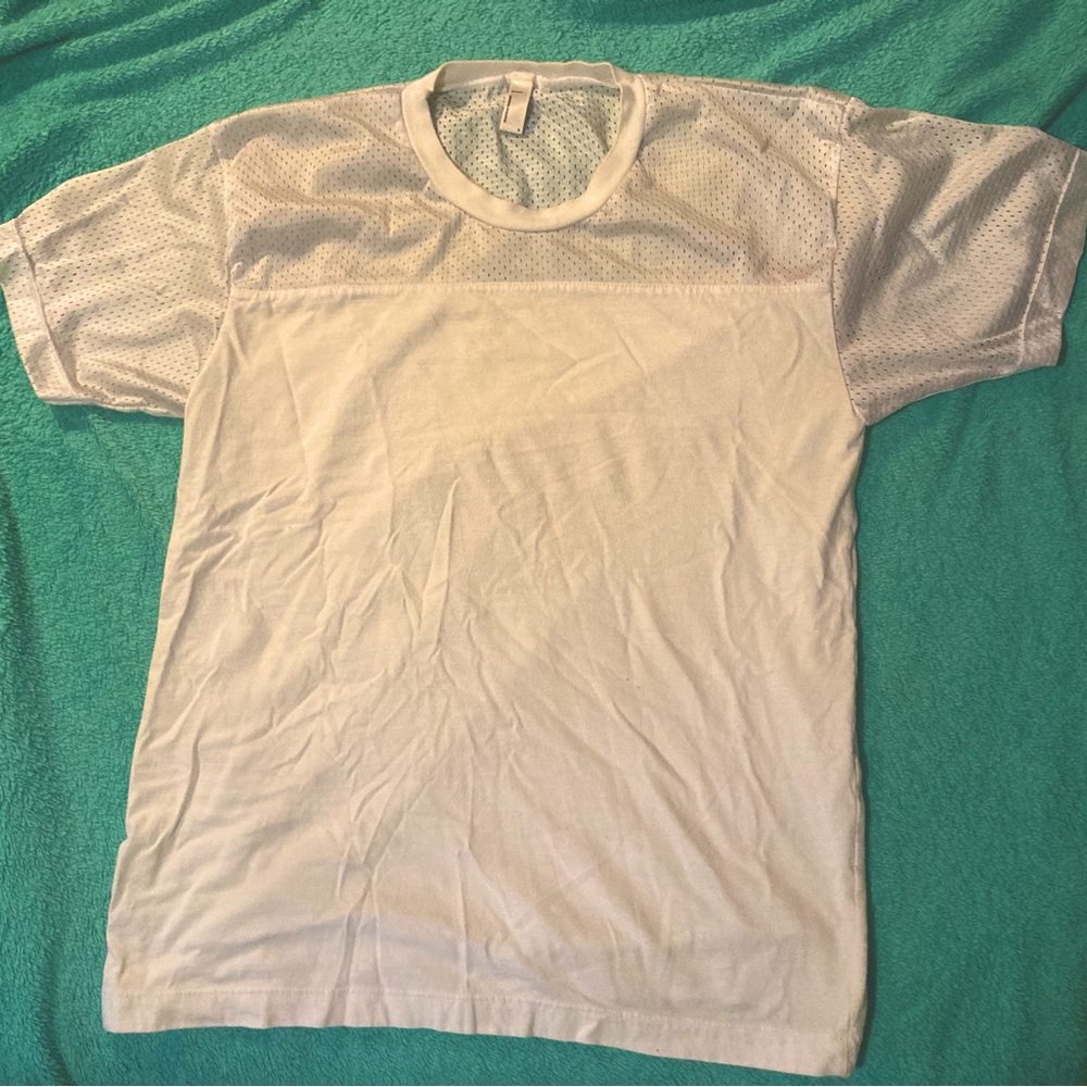 OG AMERICAN APPAREL MESH/JERSEY FOOTBALL TEE